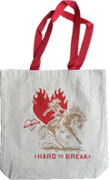 "HARD TO BREAK" TOTE BAG in RED