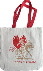 "HARD TO BREAK" TOTE BAG in RED