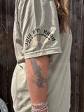 "BORN TO RIDE" Tee in HAZEL