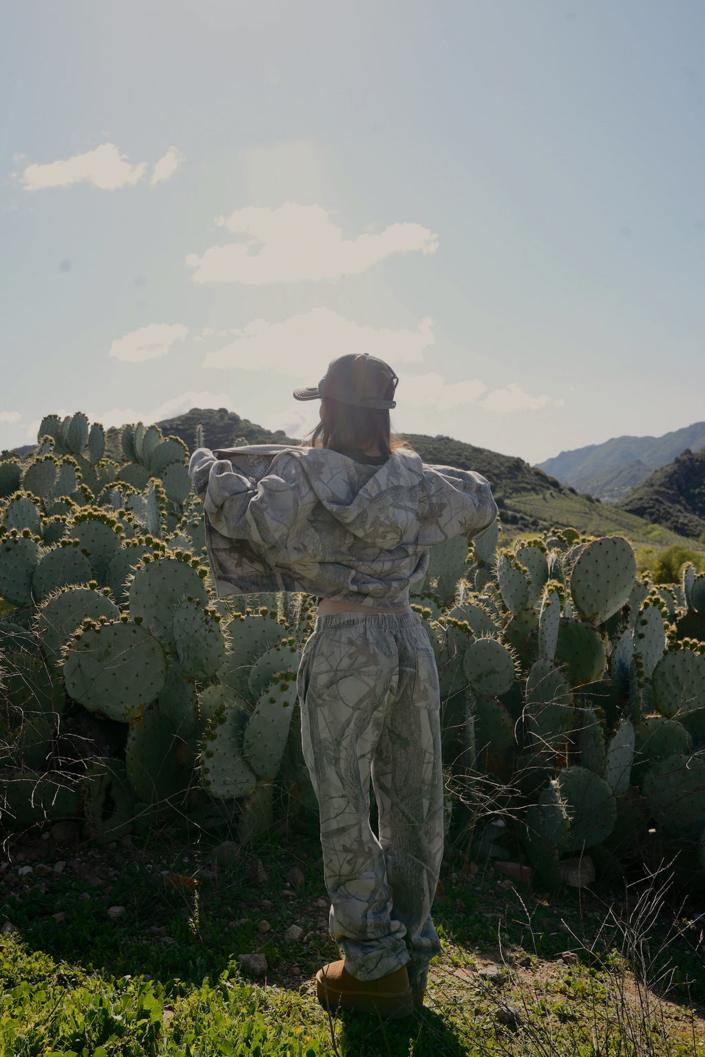 "PAISLEY" UNISEX ZIP HOODIE in REAL TREE