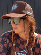 "WILD WEST COAST KIDS" Adult Trucker in BROWN