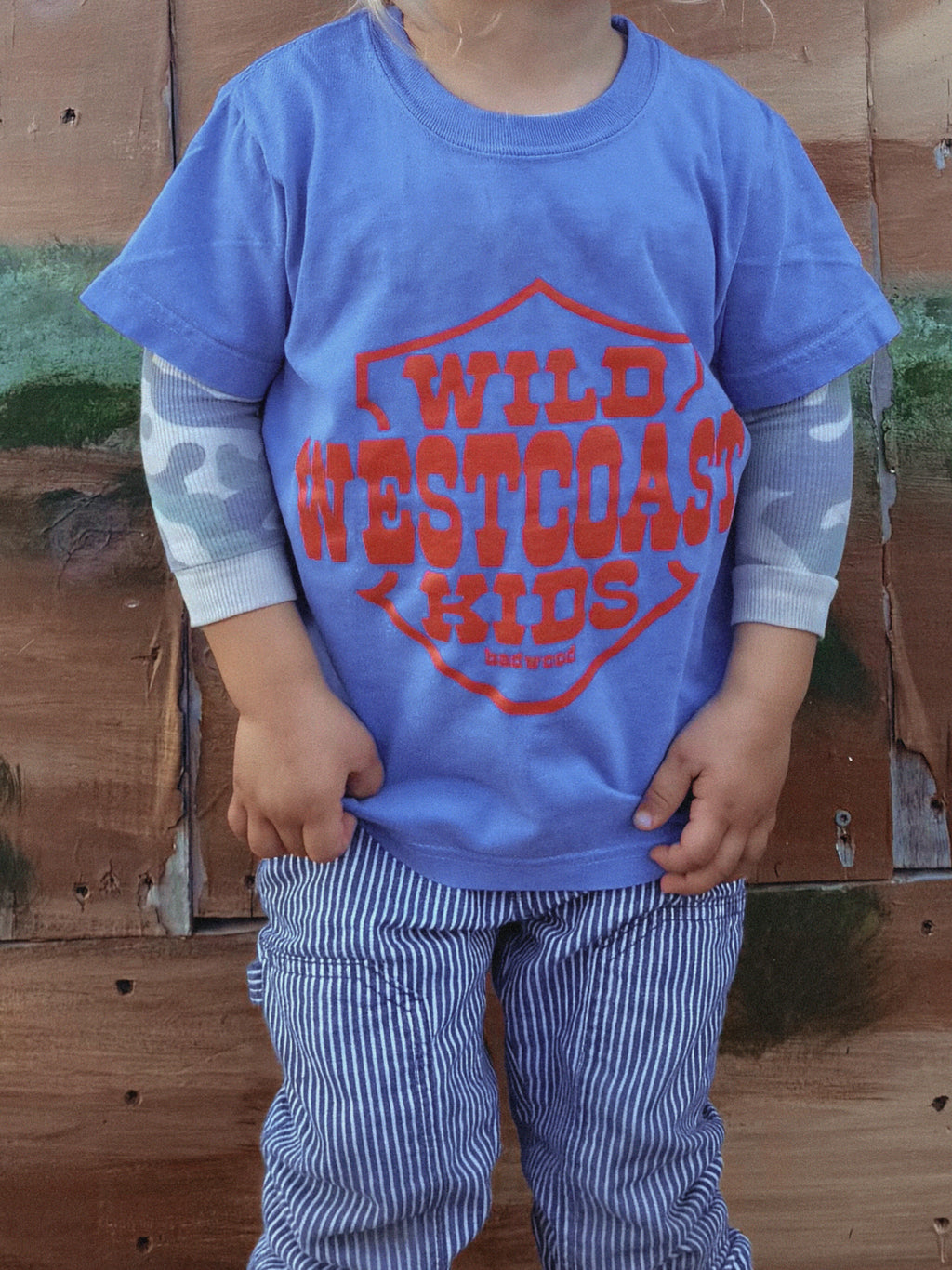 "WILD WEST COAST KIDS" Kids' Tee in BLUE