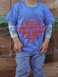 "WILD WEST COAST KIDS" Kids' Tee in BLUE