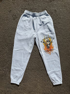 "TOUGH TIMES" Sweatpants in POWDER